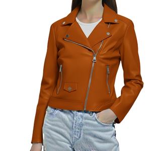 Zip Leather <b>Jacket</b> Custom Made Fit Premium Luxury High Quality Eco-Friendly Leather Zipper <b>Jacket</b> <b>Women</b> Men Fashion Genuine Real - Product Image 6