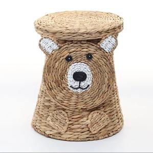 Panier en jacinthe d'eau tressé en forme d'ours, panier de rangement fait main, vente en gros, écologique, fabriqué au Vietnam - Product Image 2