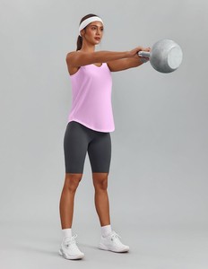 Débardeur Femme en Spandex/Polyester Sans Manches Décontracté Été Doux Confortable Respirant Extensible Écologique Séchage Rapide Nœud - Product Image 3