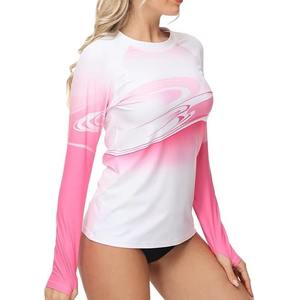 Camisetas de poliéster sublimadas de 220g, transpirables, con logo, de corte ajustado para mujer - Product Image 4