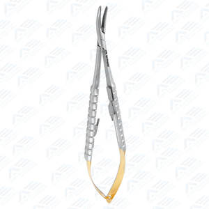 Porte-aiguille Barraquer Mâchoires lisses droites avec serrure Porte-aiguille Barraquer Micro ou Porte-aiguille Barraquer Courbé - Product Image 2