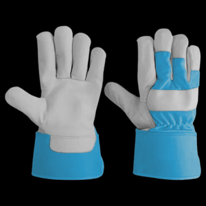 Premium Fluorescent Canadian Rigger Safety Work <b>Gloves</b> Cowhide Grain Industrial Leather Comfortable Working <b>Gloves</b> - Product Image 1
