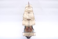 Modèle de bateau à voile anglais HMS VICTORY LORD HORATIO NELSON, finition bois polie, artisanal, Feng Shui, objet de collection, best-seller