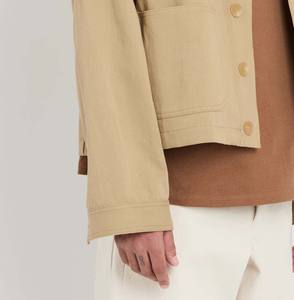 Chaqueta de Trabajo de Mezclilla Gruesa Personalizada, Transpirable, Estilo Vintage, Informal, con Cuello Camisero, de Secado Rápido y Resistente al Viento para Hombre - Product Image 4