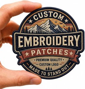Écussons brodés personnalisés pour vêtements, écussons thermocollants personnalisés, broderie de nom, logo pour équipe, marque, entreprise, écusson brodé - Product Image 3