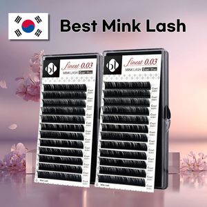 [Private Label] Premium Korea PBT Mink Lash 0.15 Wholesale (B,C,J,D Curl) (7-14mm Mix) Individual Soft Eyelash Russian Volume - Product Image 2