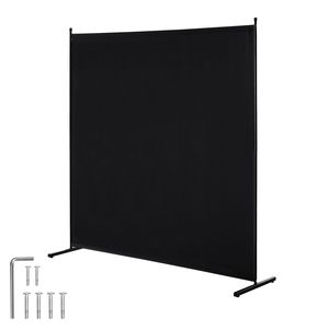 Divisorio per Interni a Pannello Singolo da 6 Piedi, Schermo Privacy Autoportante, Unità di Separazione Stanza con 3 Pannelli per Divisione Ambienti - Product Image 1