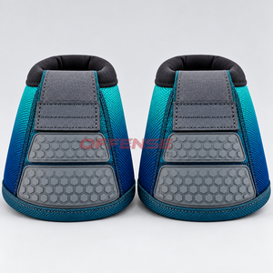 Protège-tibias équestres durables avec options personnalisables, en nylon et caoutchouc, ajustement sécurisé pour un mouvement confortable - Product Image 5