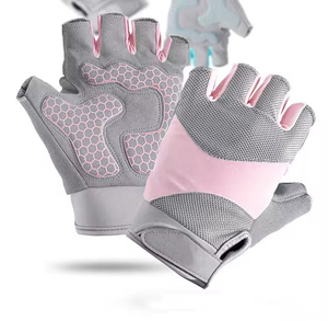 <b>Half</b> Finger Fitness Gloves Mesh Breathable Non <b>Slip</b> Adjustable Wrist Strap Gym Weight Lifting Unisex Non-<b>Slip</b> Finger Save Gloves - Product Image 6