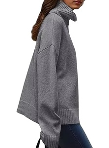 Suéter Cárdigan de Cuello Redondo para Mujer, Talla Grande, Transpirable, Personalizado, al por Mayor, Informal, de Otoño e Invierno, de Algodón/Poliéster - Product Image 5