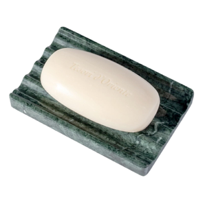 Support à Savon Carré en Marbre Vert Personnalisable avec Drain – Artisanat sur Mesure - Product Image 1