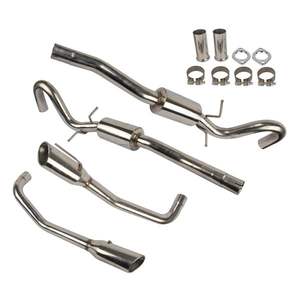 Sistema de Escape Tuning para Ford Mustang GT V8 1996-2004, Silenciador de Doble Salida Ovalada de 4 Pulgadas, Tubo de Escape Catback - Product Image 6