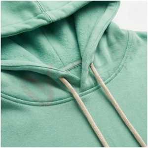 Ensemble de survêtement unisexe vert menthe à capuche, manches longues, couleur unie, décontracté, pour l'automne, 100 % coton respirant, coupe classique, taille adulte - Product Image 4