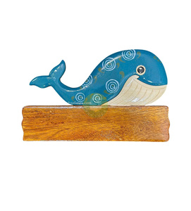 Plaques murales en bois peintes durables du Vietnam, style tropical, avec intarsia, pour porte, motif Hawaï, SAFIMEX - Product Image 4