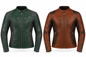 Chaqueta de Motociclista de Cuero de Diseño |   Negro Ciruela Verde Cognac |   Fabricante OEM ODM |   Diseño de Calidad Premium | Logotipo Personalizado | - Product Image 5