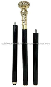 Nuevo diseño Venta caliente Bastón de madera con nuevo diseño Mango de latón Bastón para caminar plegable Bastones decorativos para caminar - Product Image 2