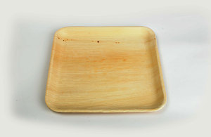 Assiette carrée en feuille de palmier de 6 pouces - Product Image 4