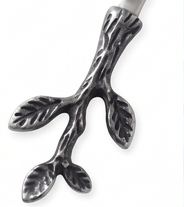 Silver Plated Cheese Set In Stainless Steel With Stylish <b>Branch</b> Handle Perfect For Elegant Dining Restaurants And Tableware Use - Product Image 2