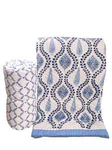 Edredón King Size de Doble Cara, Edredones de Algodón Puro con Hermoso Diseño Estampado a Mano, Proveedor Mayorista para Tiendas de Decoración del Hogar - Product Image 4