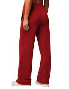 <b>Women</b> Summer Wide Leg Pants Casual High Waist Long <b>Trousers</b> Female Pleated Solid Color Pants Streetwear <b>Trousers</b> - Product Image 2