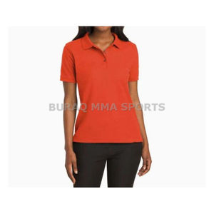 Polo de mujer de manga corta de secado rápido, informal, con cuello de punto, corte regular - Product Image 2