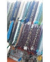 Fabrication en gros HARI OM CREATIONS Chaîne de chapelet multicolore en argent sterling 925 avec gemmes cabochons mélangées Bijoux pour la Saint-Valentin