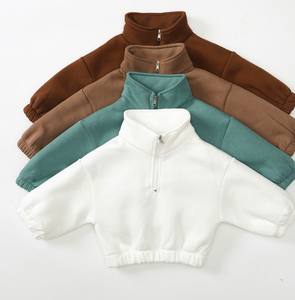 Conjunto de Sudadera de Algodón Orgánico para Bebé Niño y Niña, Sudadera con Cierre, Estilo Vintage, Ecológica, de Manga Larga, Color Sólido - Product Image 6