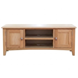 Mueble de TV Moderno de Madera Maciza con Armarios y Estante Abierto para Sala de Estar, Diseño Escandinavo de 50-54 Pulgadas, Mueble de Almacenamiento - Product Image 6