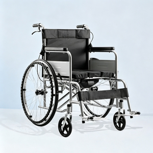 Fauteuil roulant manuel pliable léger, homologué CE, directement de l'usine, pour personnes handicapées, personnes âgées, usage domestique et hospitalier - Product Image 2
