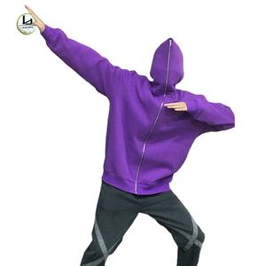 Sudadera con capucha pesada de moda para hombre, ropa de calle con cremallera completa con diseño sublimado bordado y cremallera de cara completa para invierno - Product Image 1