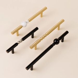 Modern Solid Brass Door Handles Knobs Square Shape Eco-Friendly Kitchen Cabinet Handles Antique Rustic Cabinet Knobs <b>Pulls</b> - Product Image 2