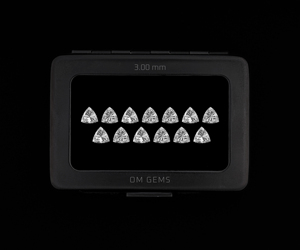Diamant de laboratoire CVD de 3,0 mm taille Trillion, en vrac, pour la fabrication de bijoux, diamant synthétique de haute qualité, approvisionnement en gros - Product Image 1