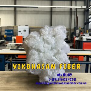 VIKOHASAN Fibra de Poliéster Reciclada (6D SD Blanca) Grado GRS PSF Sólida Seca para Alfombras de Automóvil, Cojines y Almohadas Oeko-Tex - Product Image 2