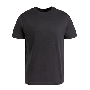 เสื้อยืดพิมพ์ลายผู้ชายสีดำขนาดใหญ่พิเศษ 200 GSM แบบกำหนดเองขายดีที่สุด ขายส่งจำนวนมาก - Product Image 3