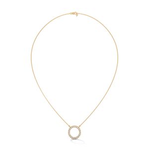 Collar con Colgante de Oro Fino para Mujer con Diamante Solitario Cultivado en Laboratorio, Elegante y Atemporal, Ideal para Regalo - Product Image 3