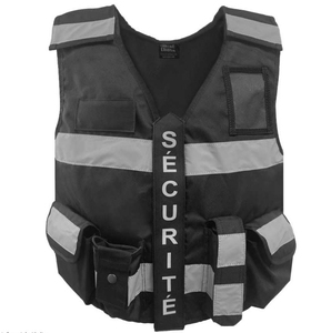 Gilet de sécurité haute visibilité, gilet tactique Hi Viz, fermeture éclair avant, poches multifonctions, vêtements de sécurité, uniforme de garde - Product Image 5