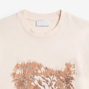 Nuevas camisetas beige para hombre RTS Custom DTF Logo, de alta calidad, de algodón y poliéster, transpirables, estilo streetwear informal para hombre. - Product Image 5