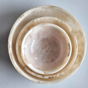High Quality Handcrafted Resin Bowl High-Polished Cute Design Party Soup <b>Noodle</b> Serving Kitchenware Handmade Rice Plate - Product Image 2