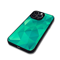 Étui de téléphone portable antichoc en TPU+PC rose à rayures avec cadre blanc, sans support