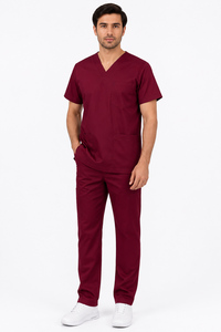 Ensemble de blouses chirurgicales Saleh Enterprises pour hôpital, en coton/polyester, uniforme médical respirant, vêtements de travail pour infirmières, unisexe - Product Image 3