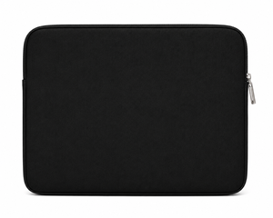 <b>Laptop</b> Sleeve Black Canvas Zipper Closure 15.6 Inch Protective Case Black Do Good Work That Matters Design - Product Image 6