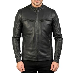 Chaquetas de cuero con logotipo grabado en relieve y letras personalizadas, chaquetas de cuero Pu para hombre, chaqueta de cuero bomber para hombre - Product Image 1