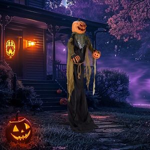 Decorazione di Halloween a forma di zucca alta 2,1 m - Product Image 2