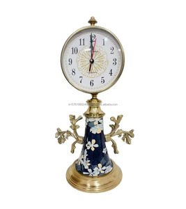 UNICORN HANDICRAFTS Horloge murale rustique en laiton avec tête de cerf, design vintage, mouvement mécanique, à piles, modèle décoratif suspendu - Product Image 6