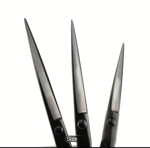 Tijeras de Peluquería de Acero Inoxidable Negro, Tijeras de Corte para Salón, Tijeras de Entresacar, Herramientas Profesionales de Barbería - Product Image 3