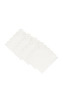 Lot de sets de table ronds brodés en coton blanc vintage, personnalisables, lavables, pour la maison, l'hôtel et les mariages