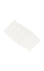Lot de sets de table ronds brodés en coton blanc vintage, personnalisables, lavables, pour la maison, l'hôtel et les mariages - Product Image 4
