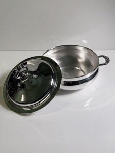 ชามเสิร์ฟซุปสแตนเลสตกแต่งพร้อมฝาปิดสำหรับรับประทานอาหาร - Product Image 4