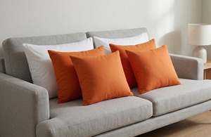 Funda de Cojín para Sofá de Algodón 100% Súper Suave, Color Sólido Personalizado, Modelos Disponibles de Doble Cara, Decoración del Hogar - Product Image 4