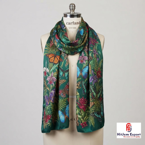 Custom Printed Long <b>Scarf</b> Soft Fabric Head <b>Scarf</b> White Label Low MOQ OEM ODM Textile Manufacturer Fashion Brands - Product Image 3